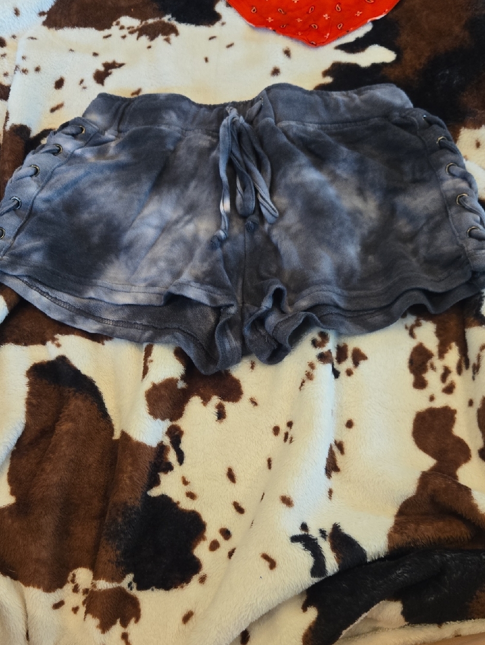 Vanilla Star Blue Tie-Dye Lounge Shorts